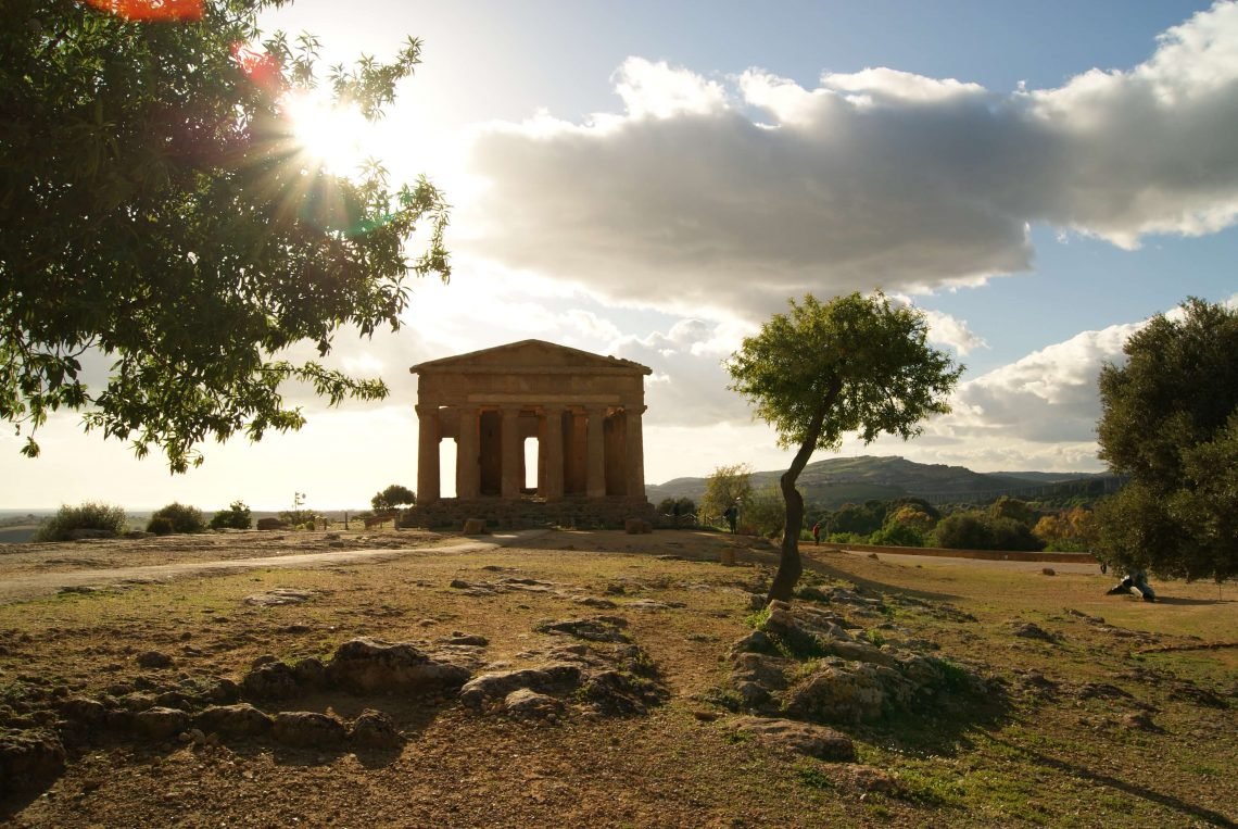 Vale dos Templos em Agrigento, Itália.