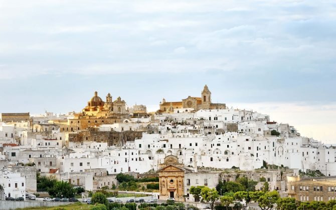 Vista panorâmica de Ostuni - Puglia